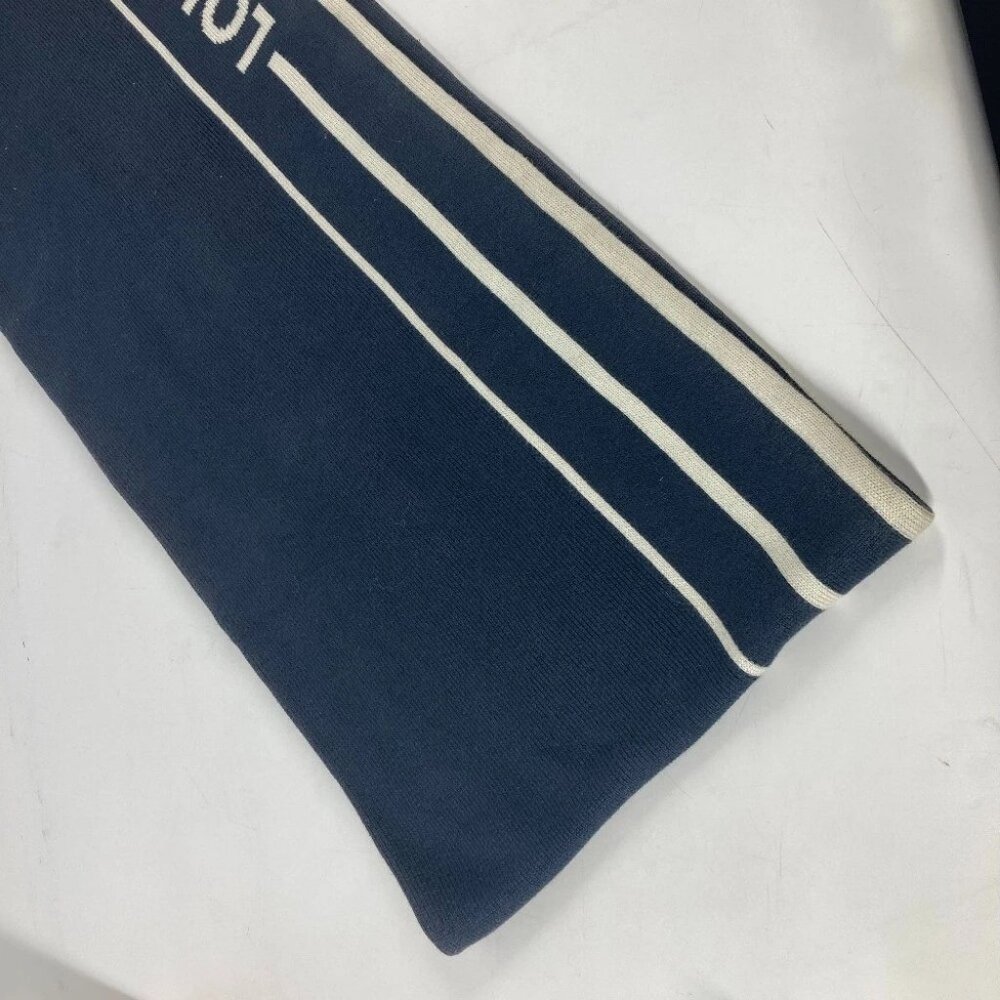 LOUIS VUITTON Louis Vuitton Cup LVCUP logo Scarf cotton / Cashmere Navy/White - Picture 6 of 9